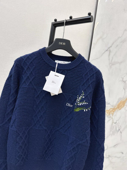 Lily of the Valley Embroidered Sweater