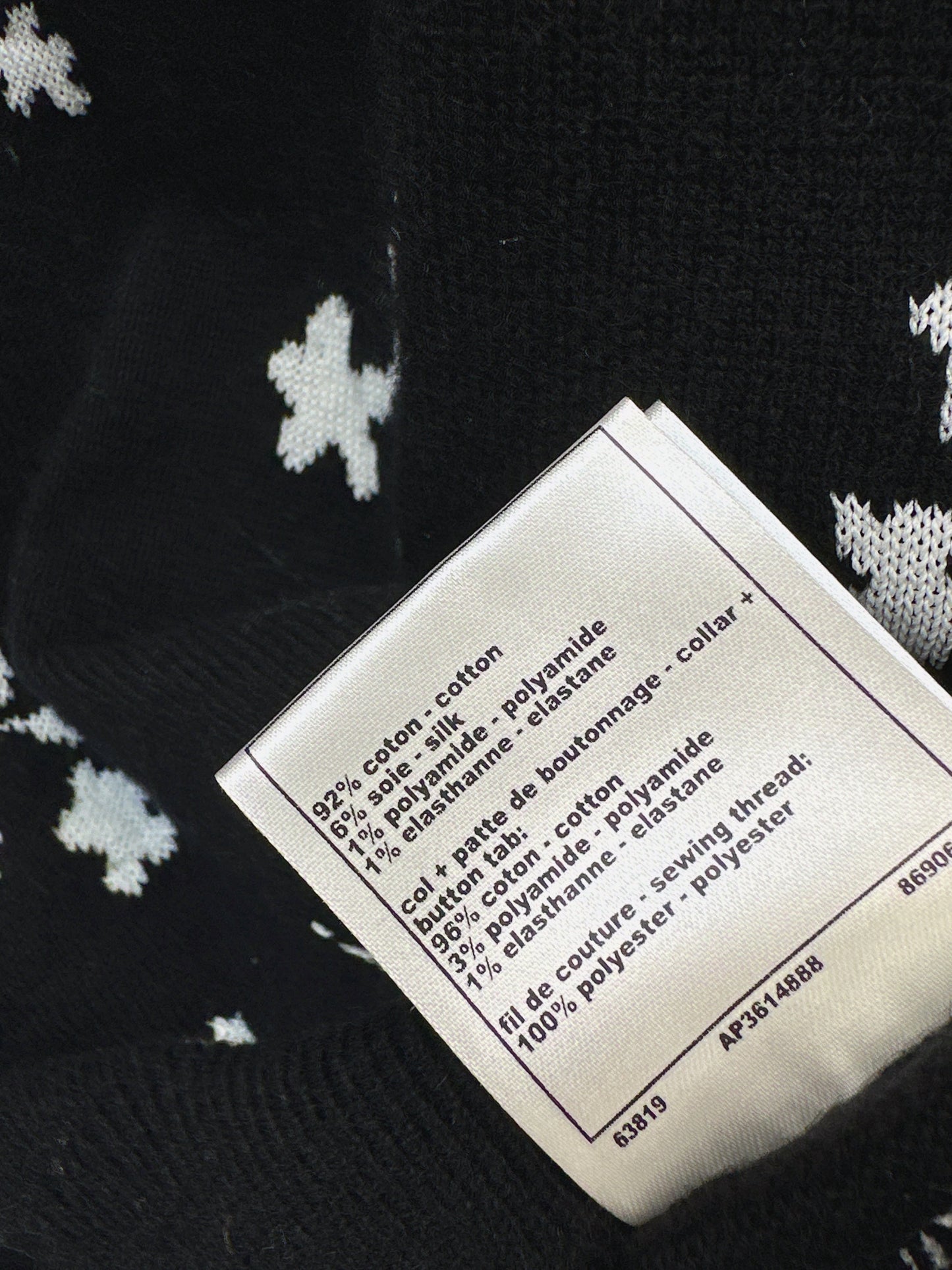 Four-leaf clover inlay T-shirt