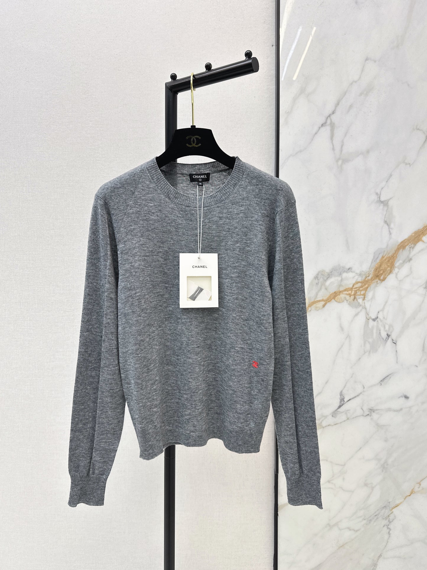 Grey base layer top