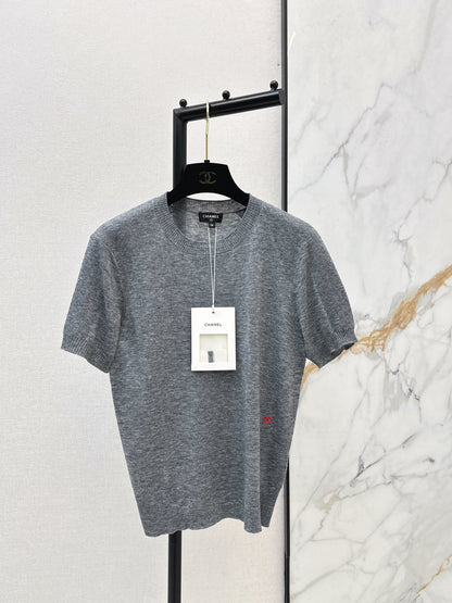Knitted Short-Sleeve T-Shirt