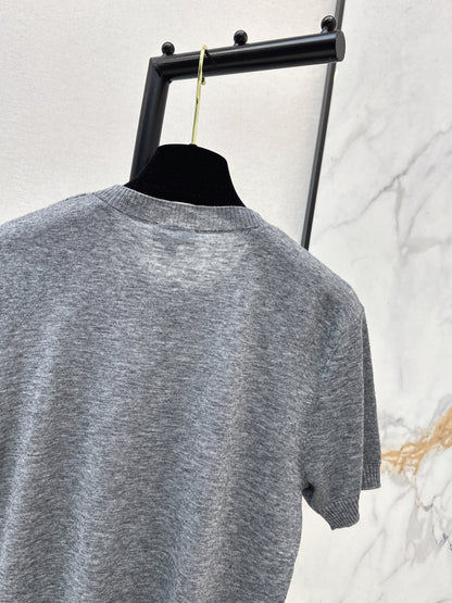 Knitted Short-Sleeve T-Shirt
