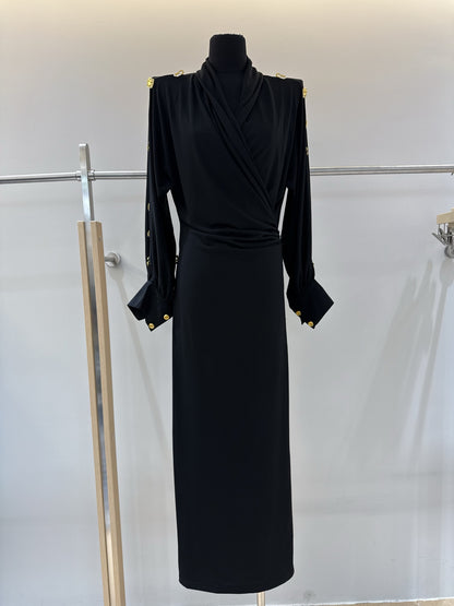 French-style belted slimming dress