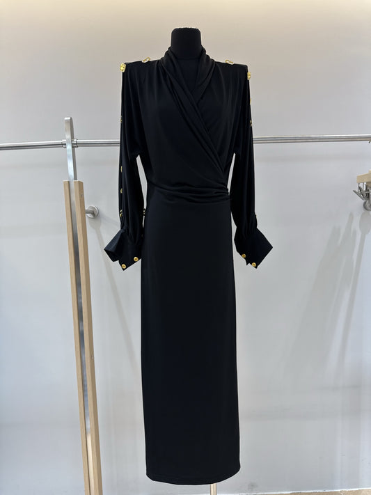 French-style belted slimming dress
