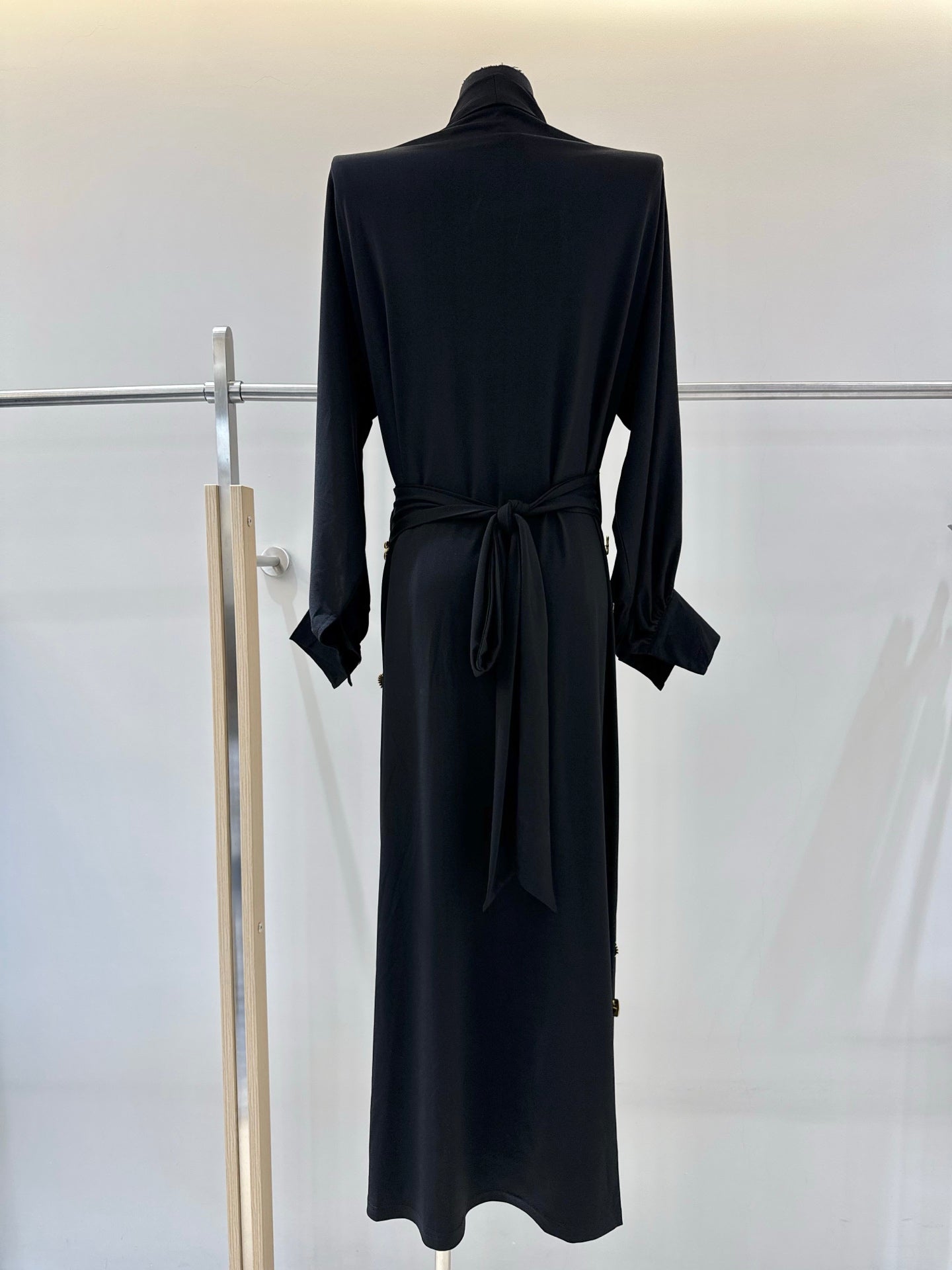French-style belted slimming dress