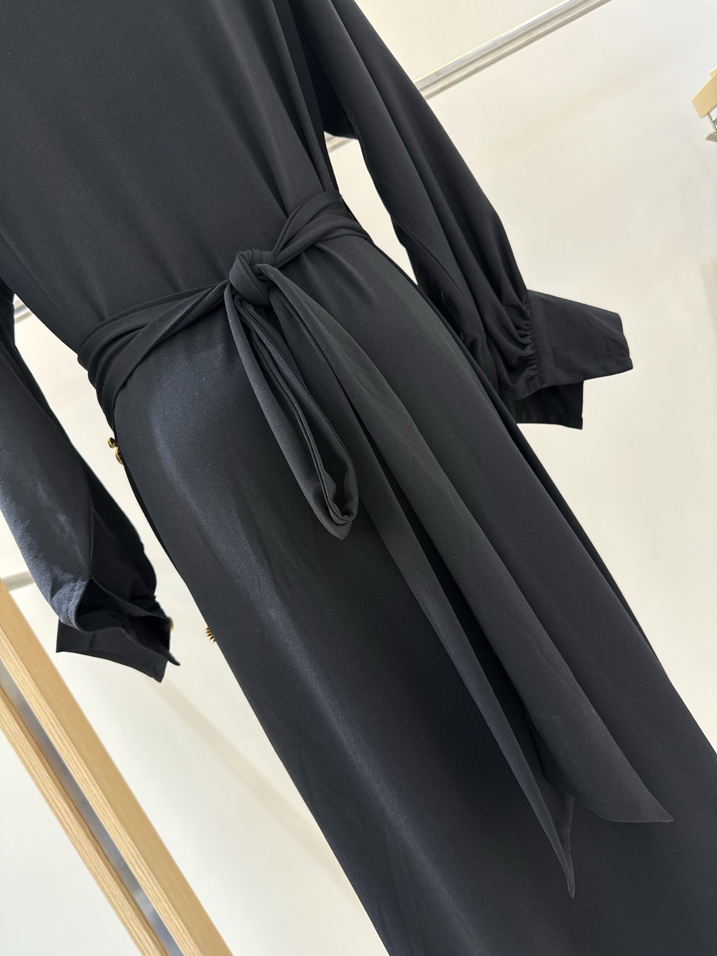French-style belted slimming dress