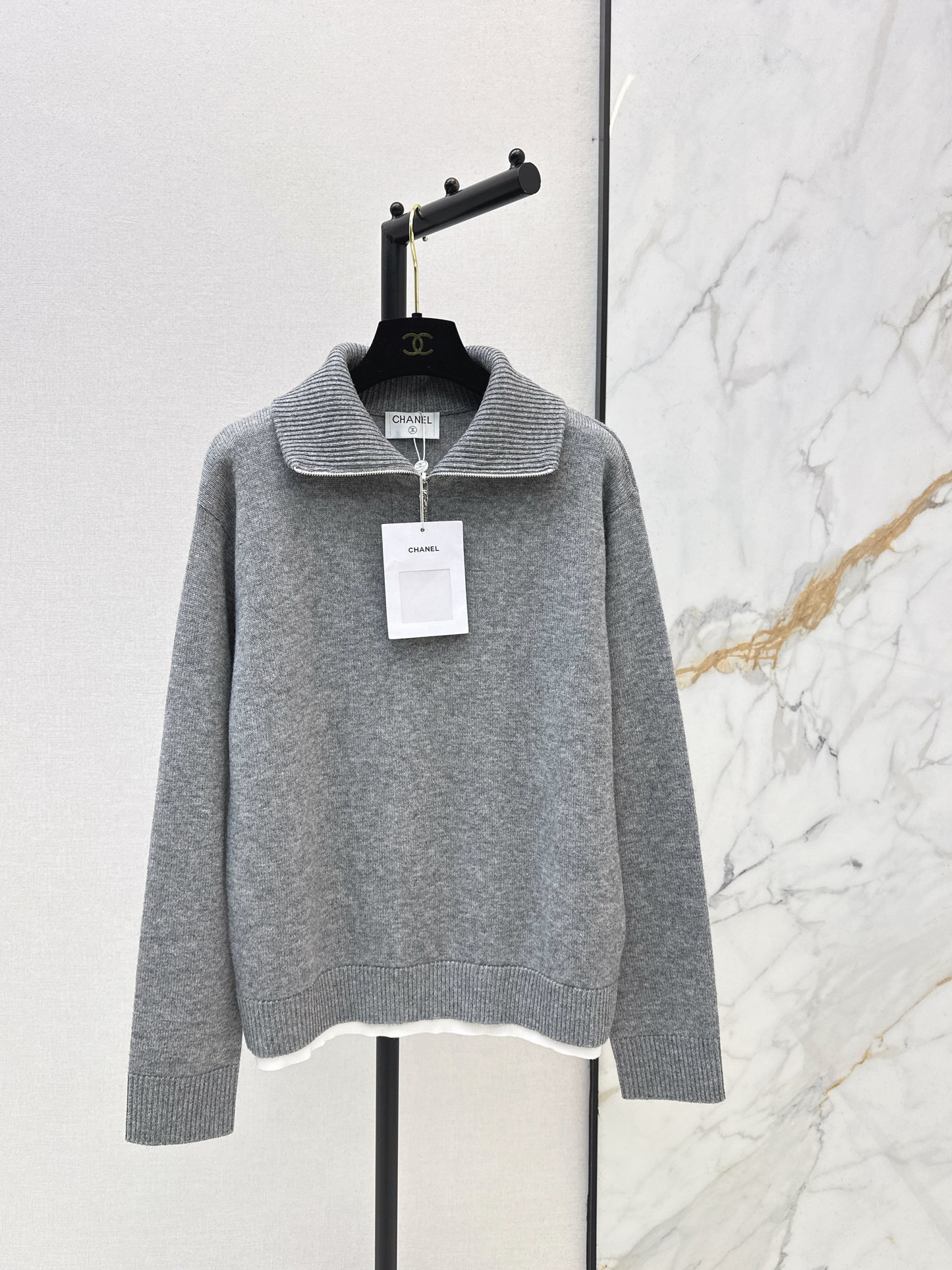Half-open cardigan