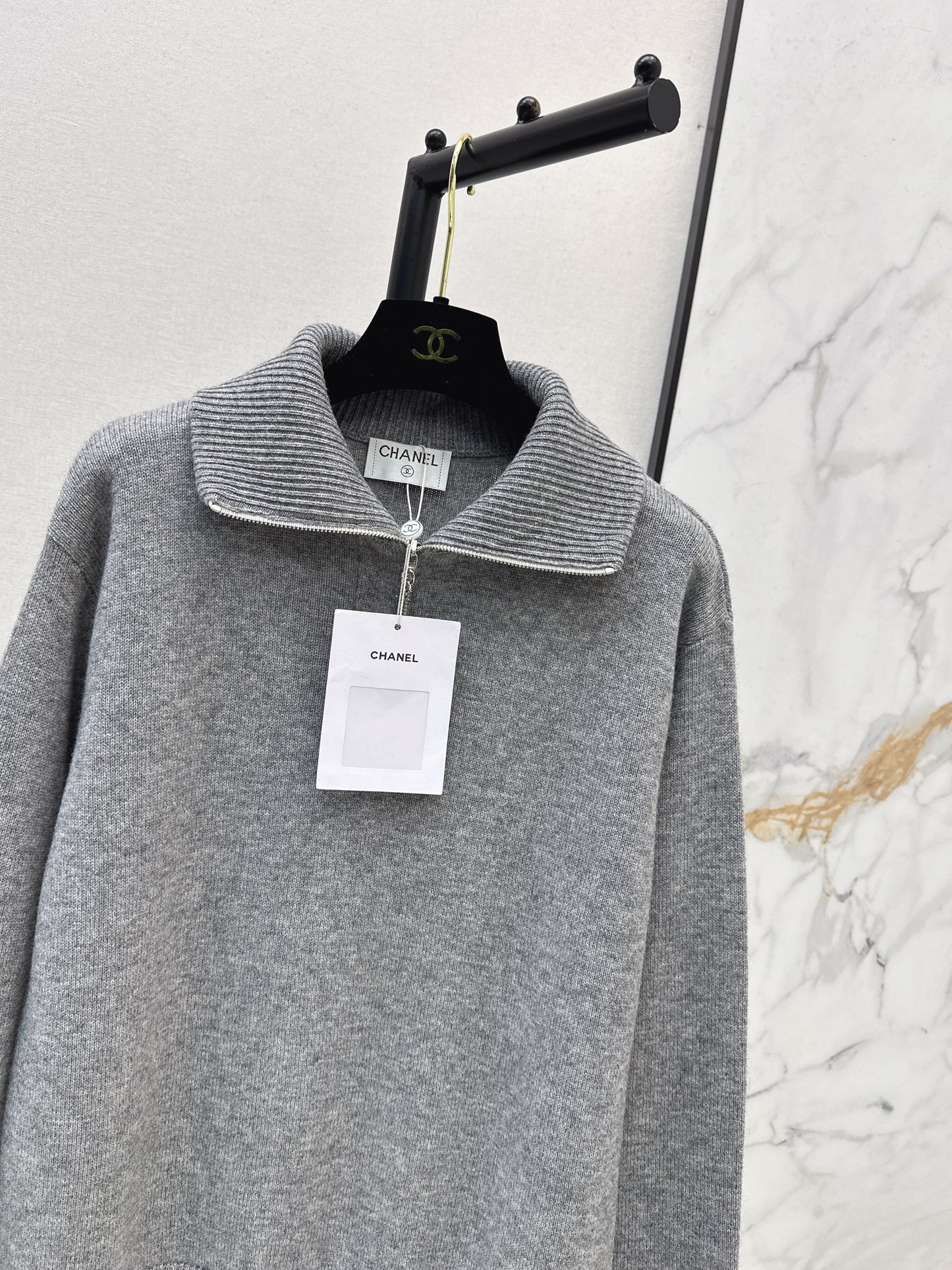 Half-open cardigan
