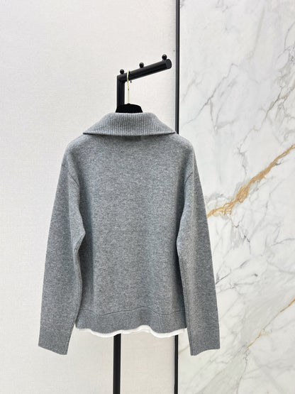 Half-open cardigan