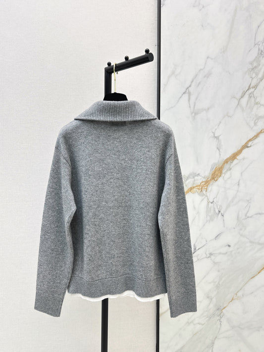 Half-open cardigan