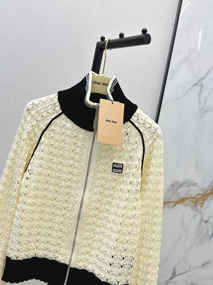 Openwork Knit Cardigan