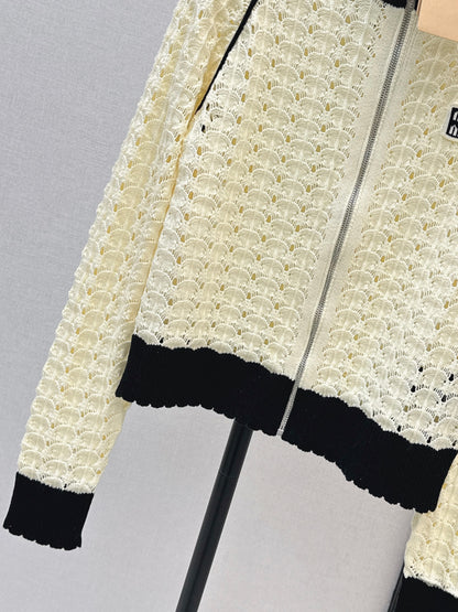 Openwork Knit Cardigan