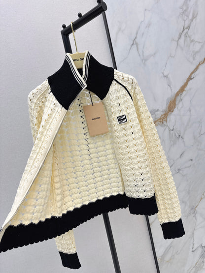 Openwork Knit Cardigan