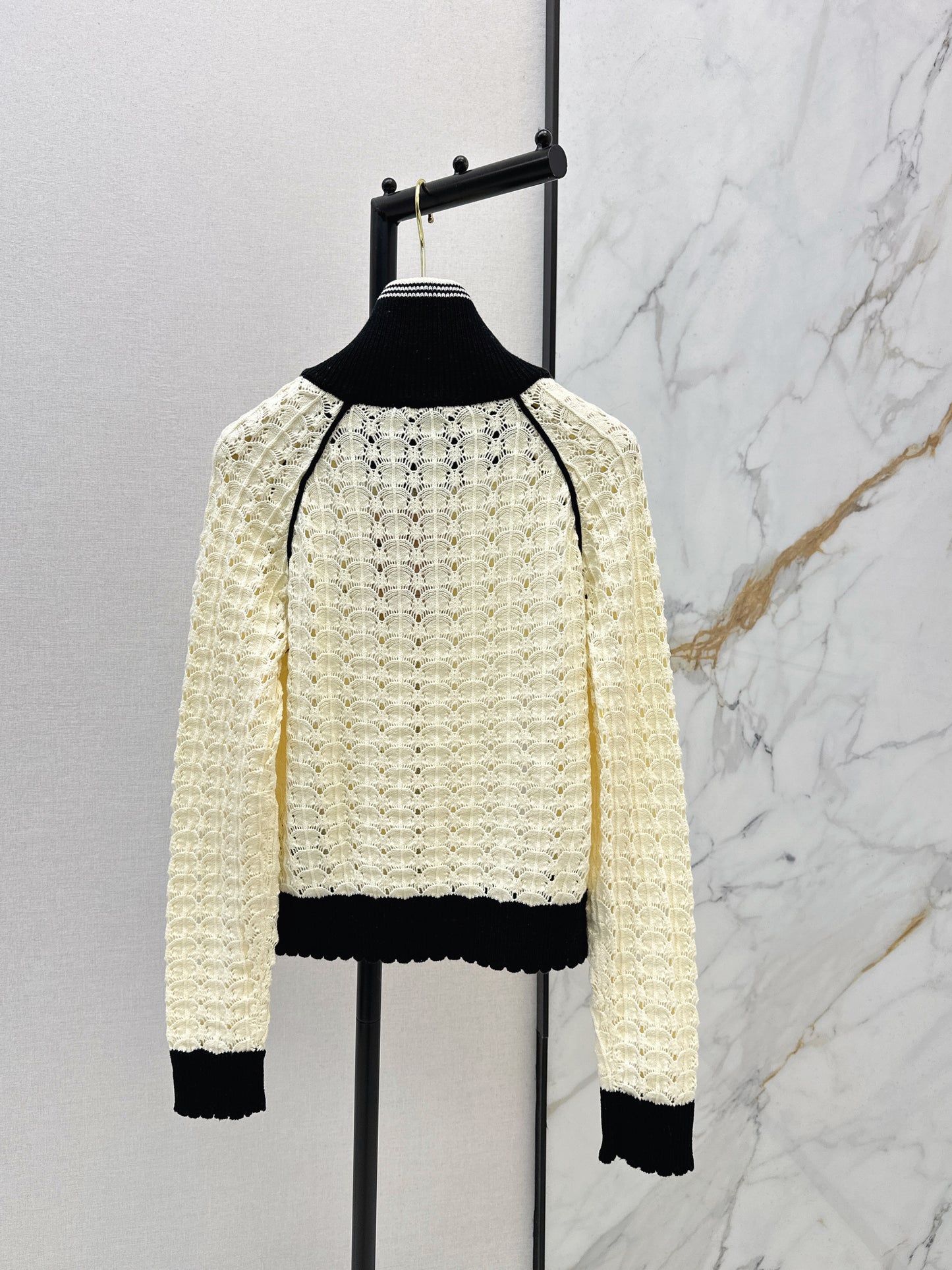 Openwork Knit Cardigan