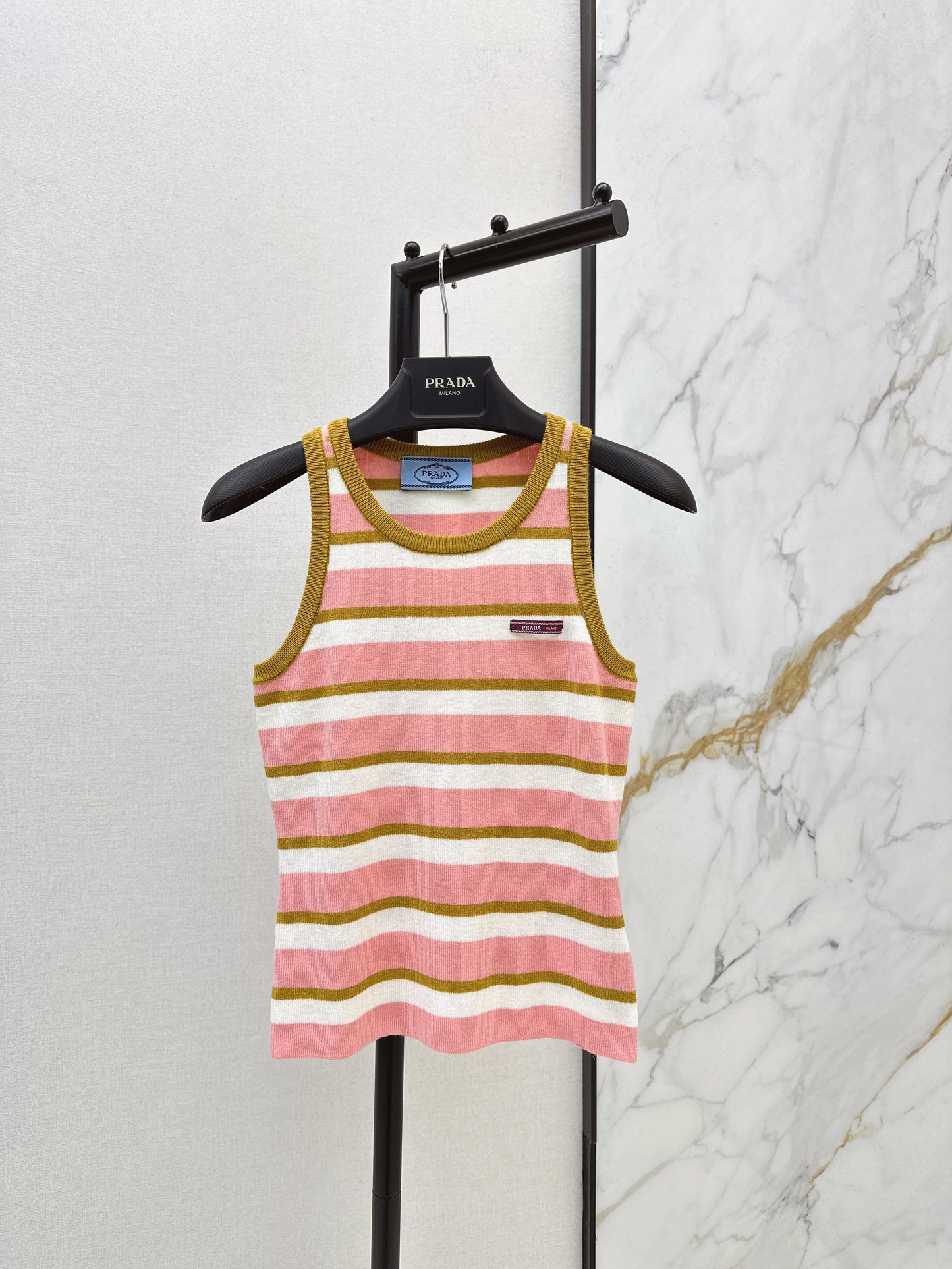 Striped Knit Vest