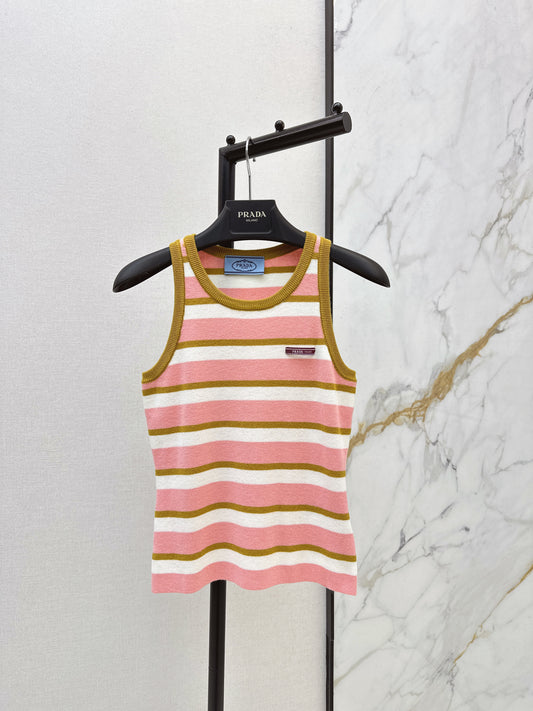 Striped Knit Vest
