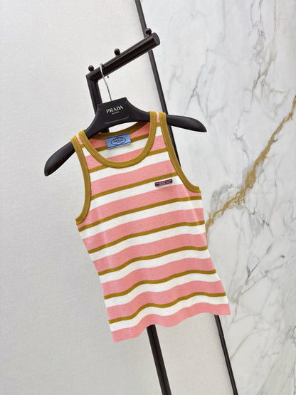 Striped Knit Vest