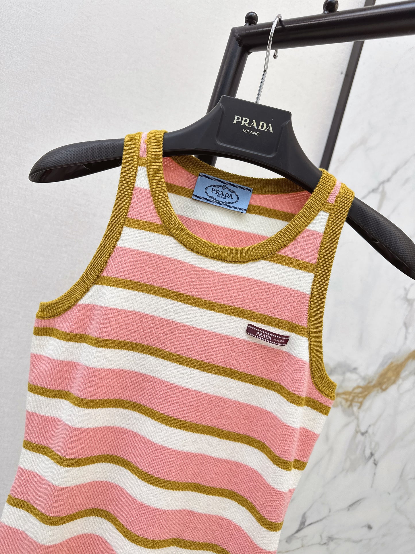 Striped Knit Vest