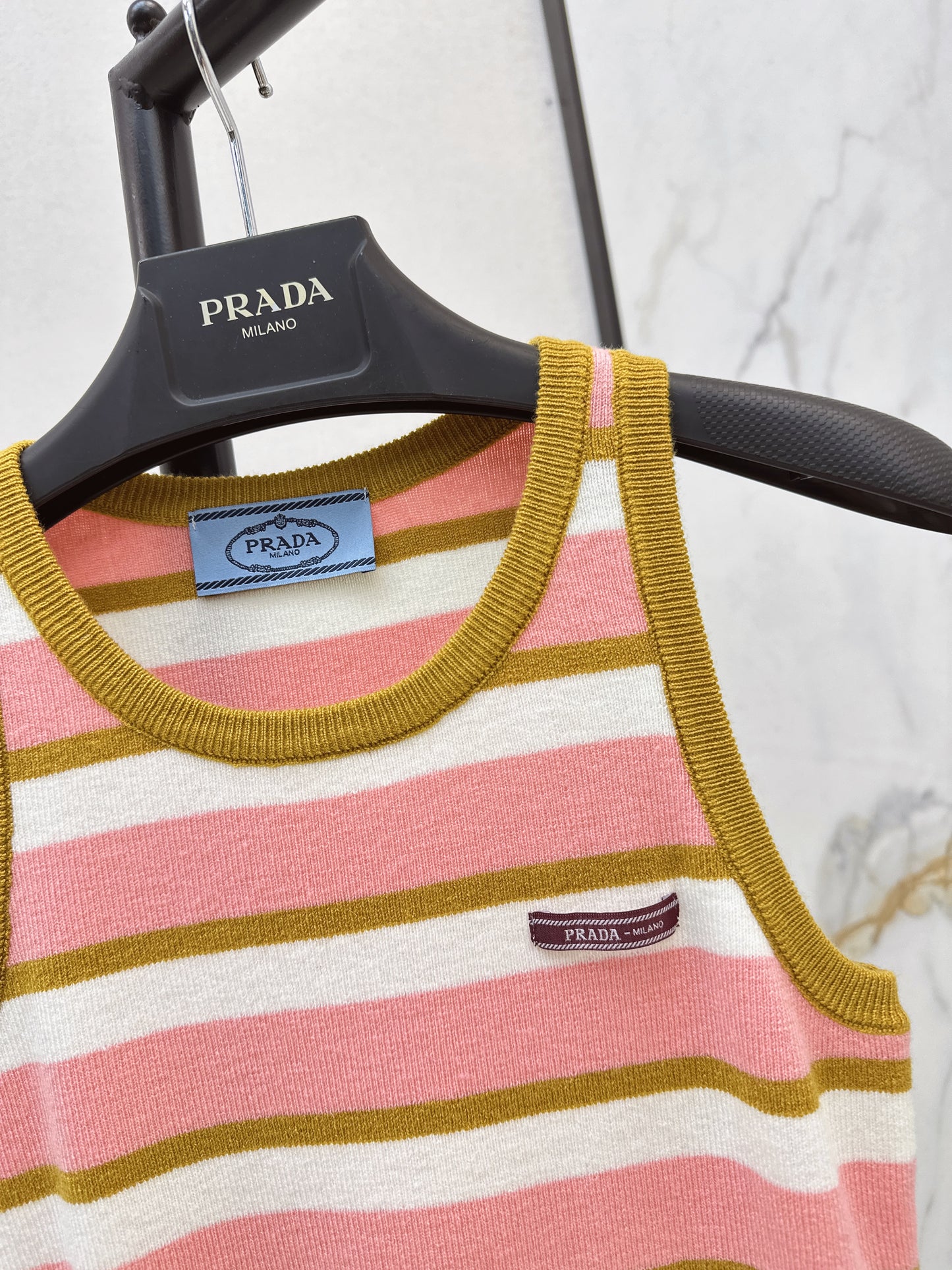 Striped Knit Vest