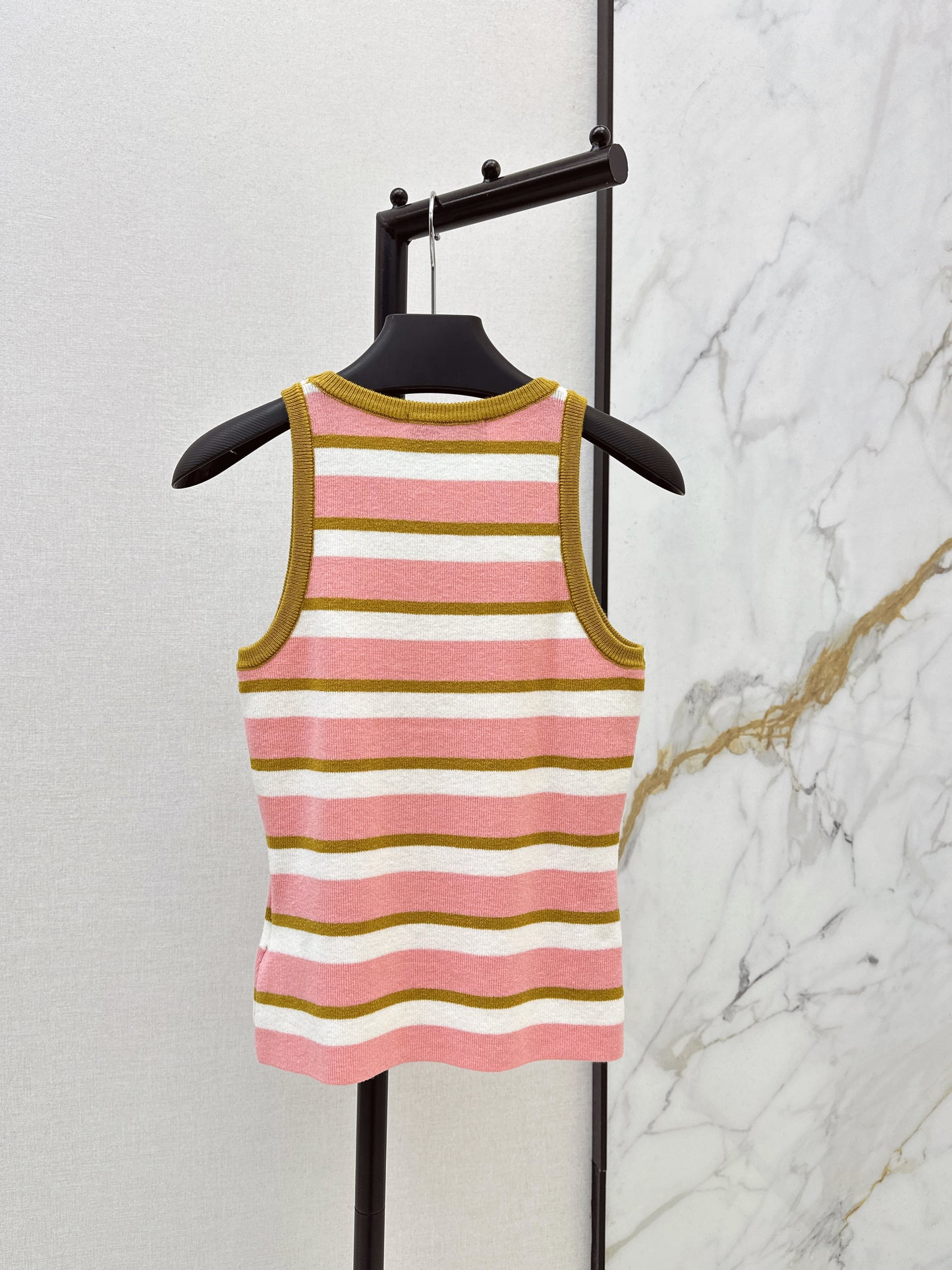 Striped Knit Vest
