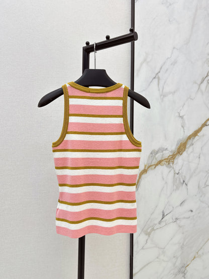 Striped Knit Vest