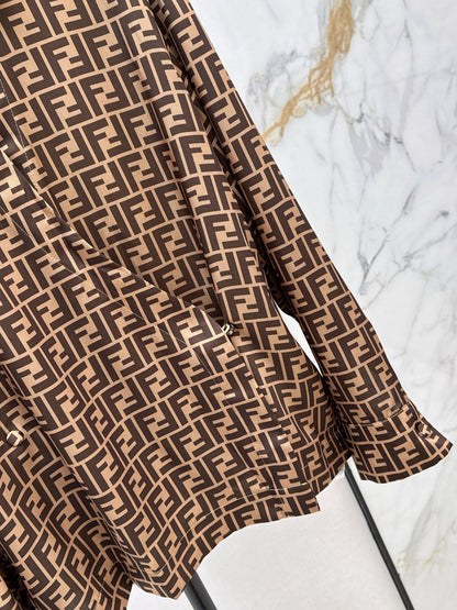 Asymmetrical silk blouse