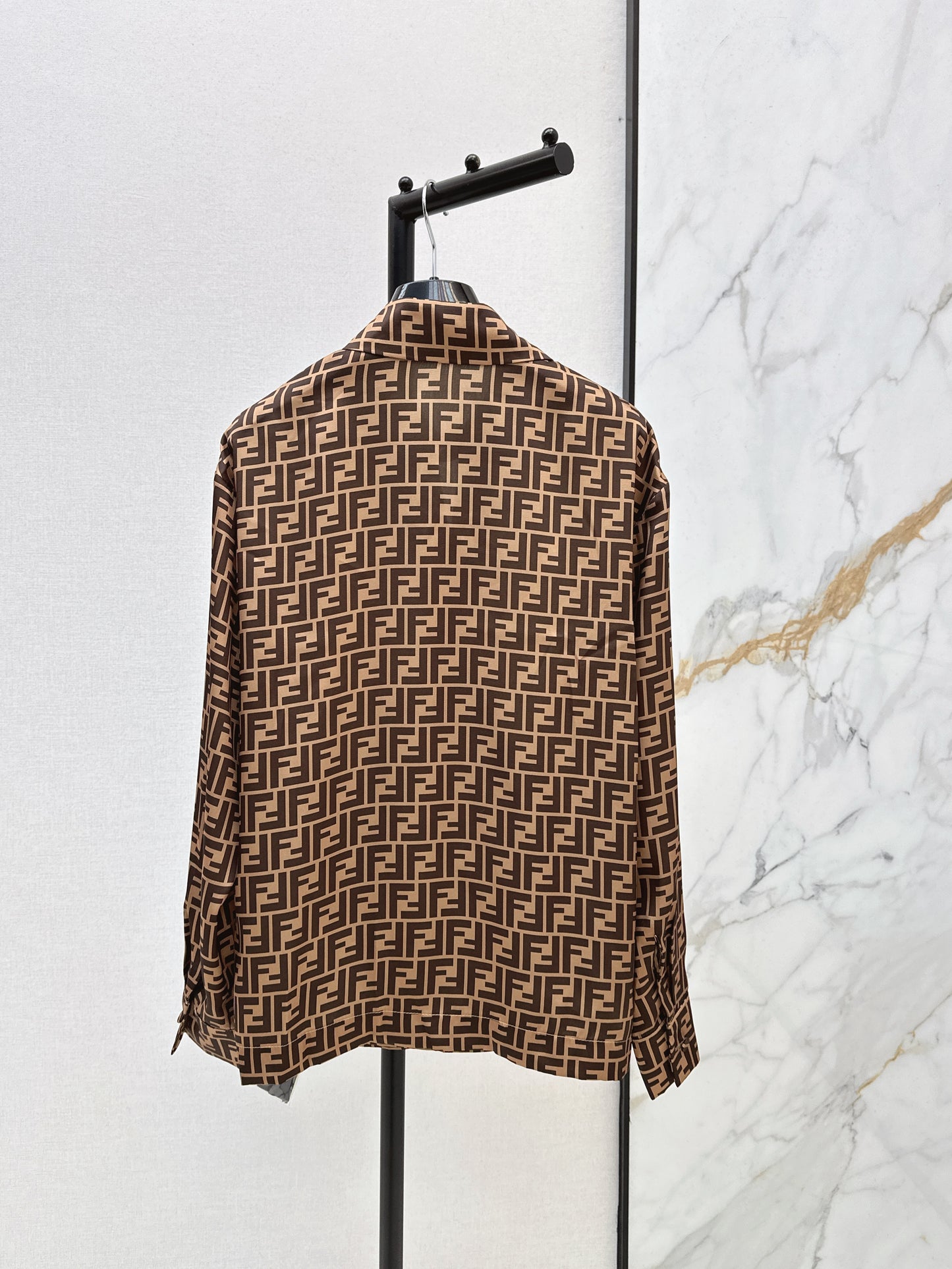Asymmetrical silk blouse