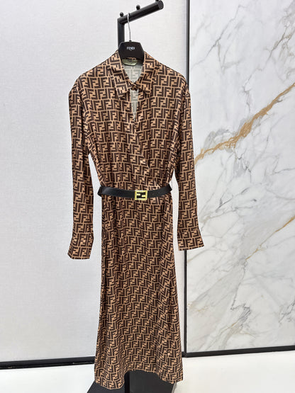 Long silk dress