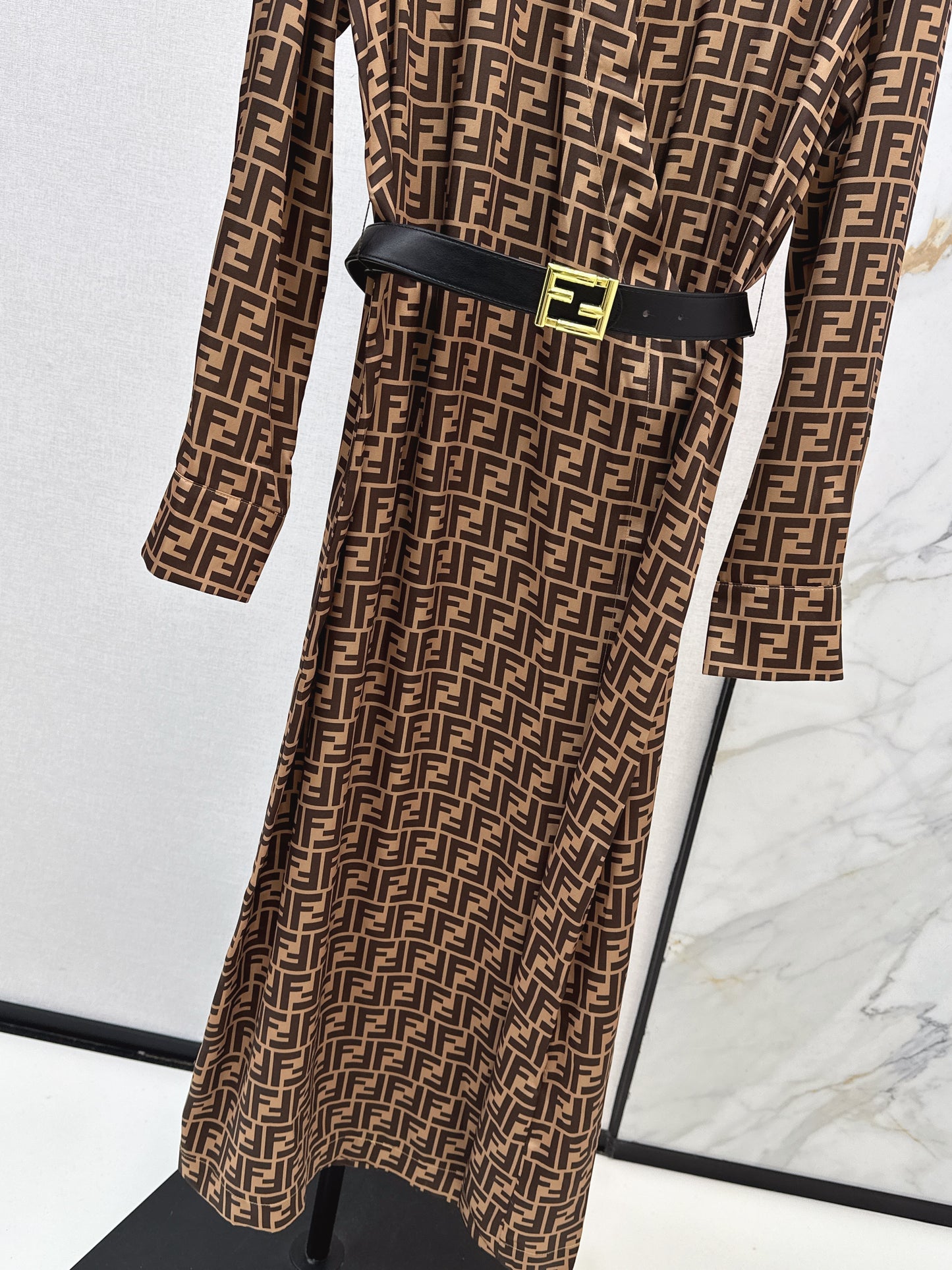 Long silk dress