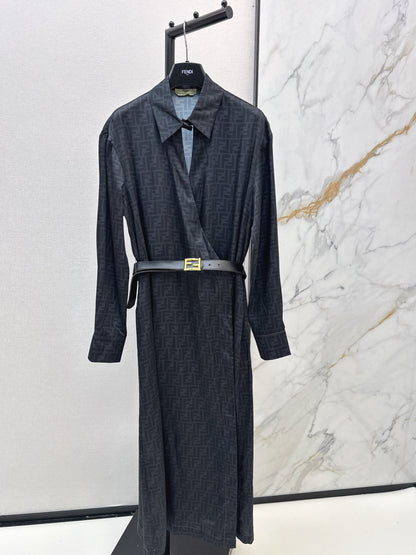 Long silk dress
