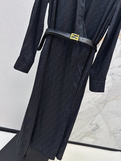Long silk dress