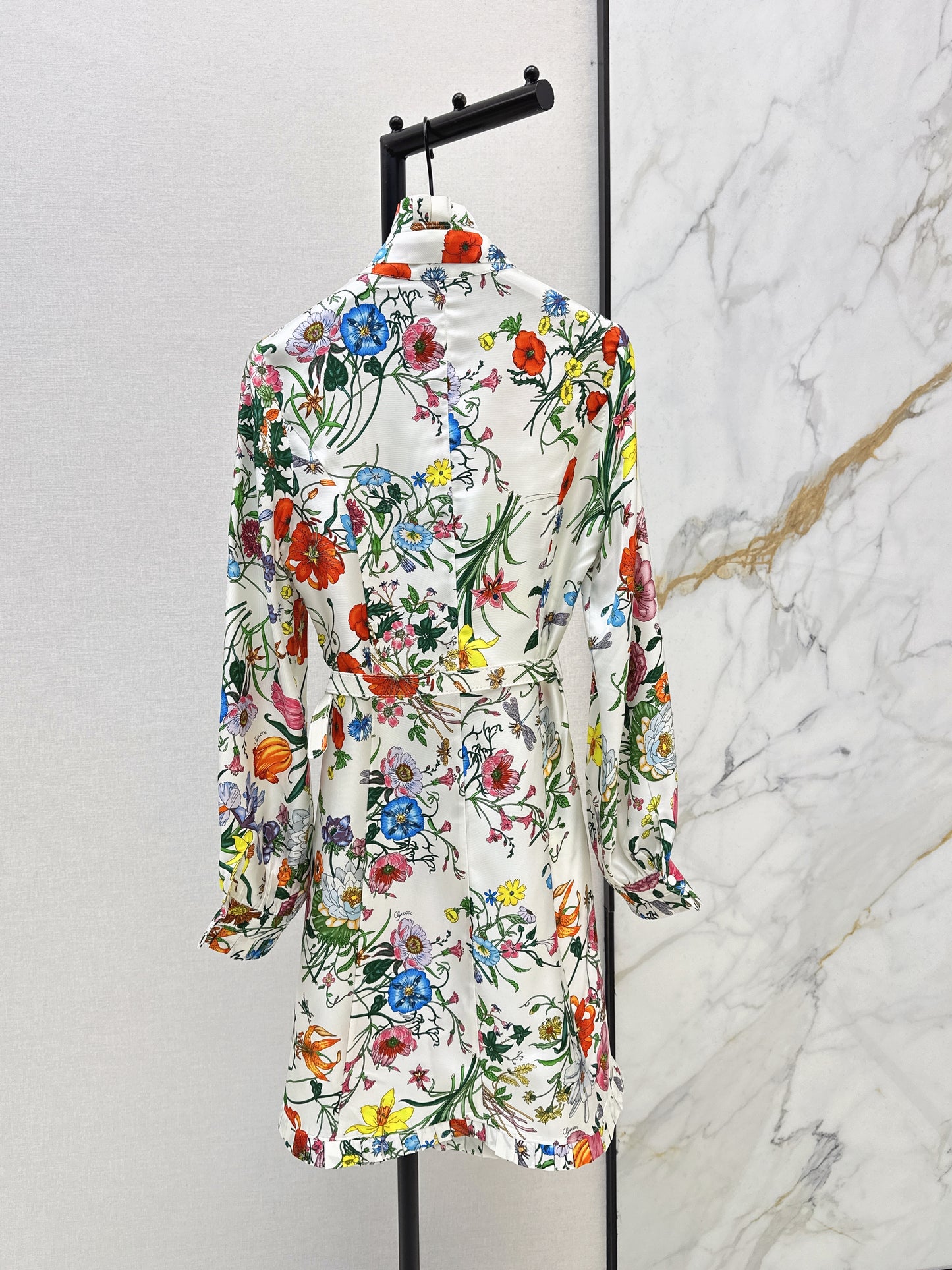 Floral Silk Dress