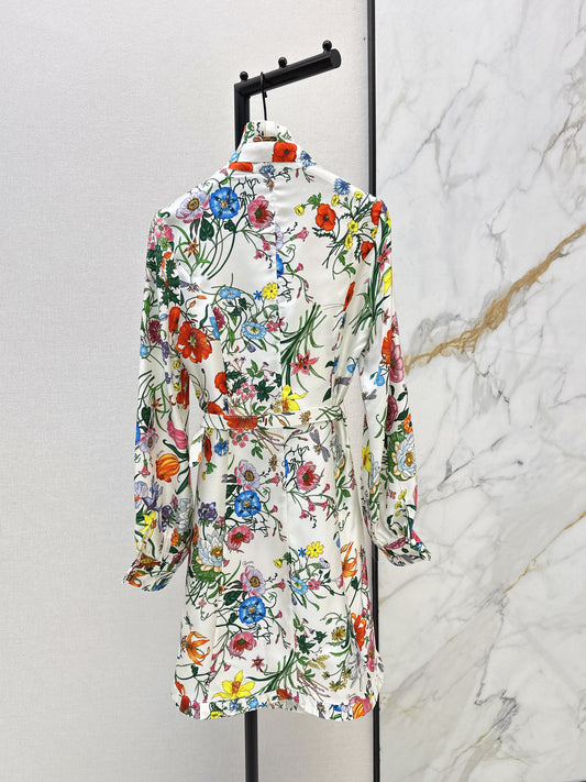 Floral Silk Dress