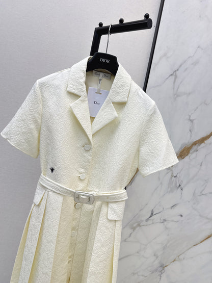 3D Jacquard Long Dress