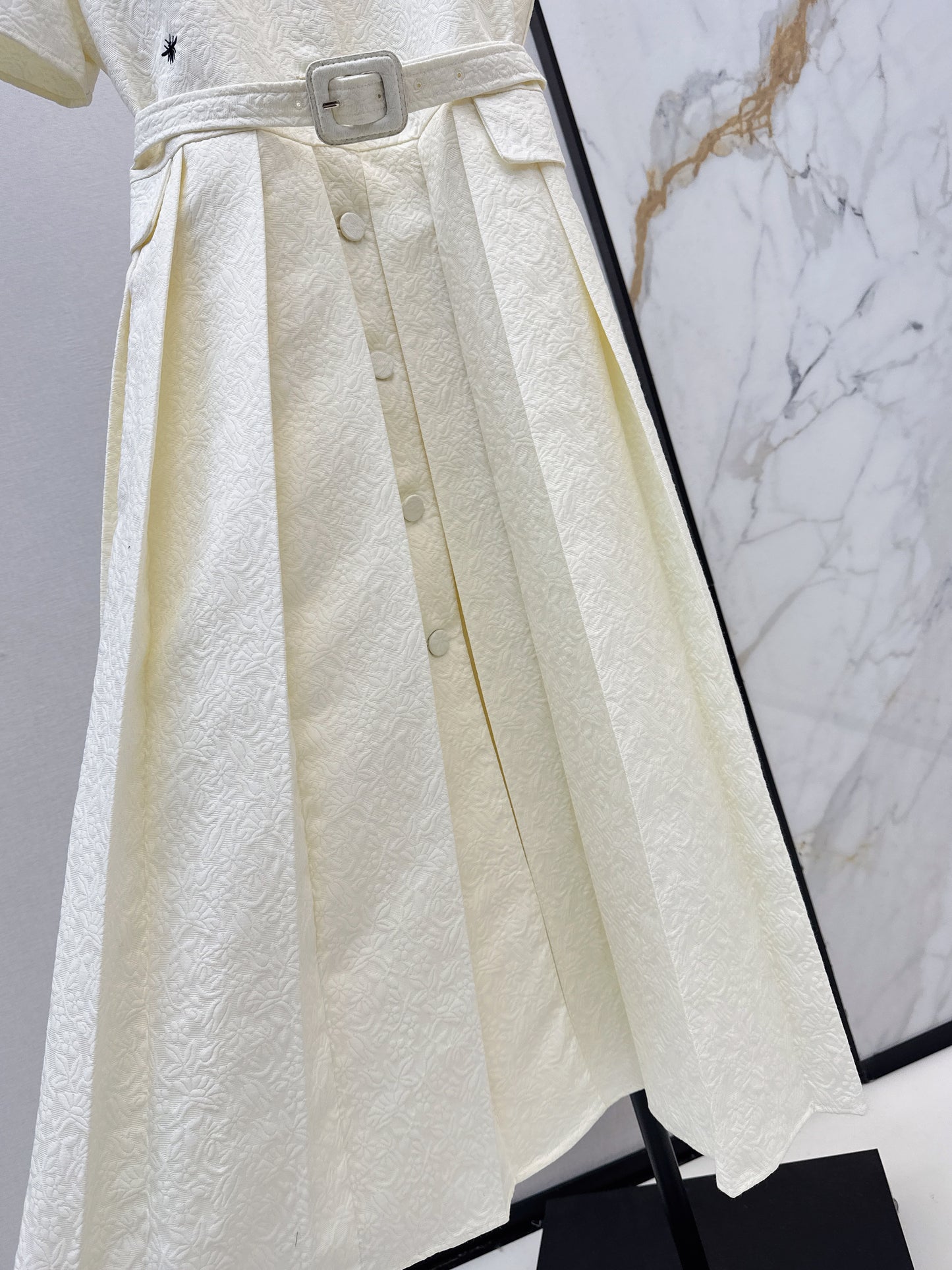 3D Jacquard Long Dress
