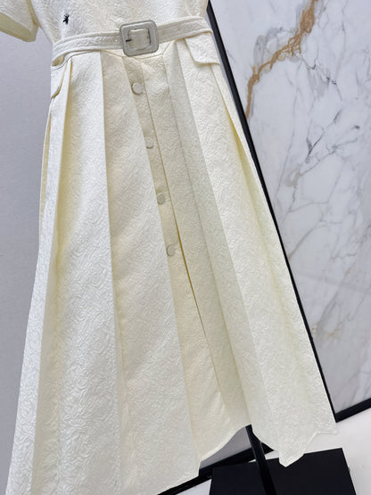 3D Jacquard Long Dress