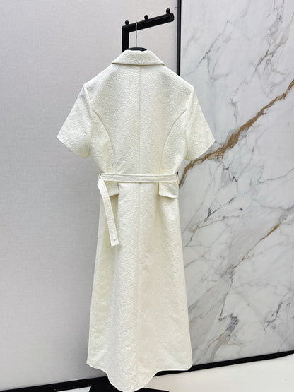 3D Jacquard Long Dress