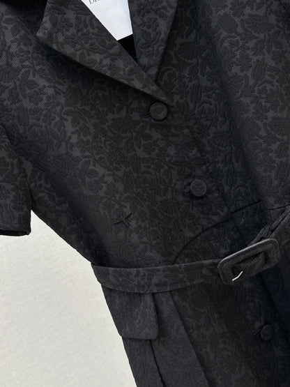 3D Jacquard Long Dress