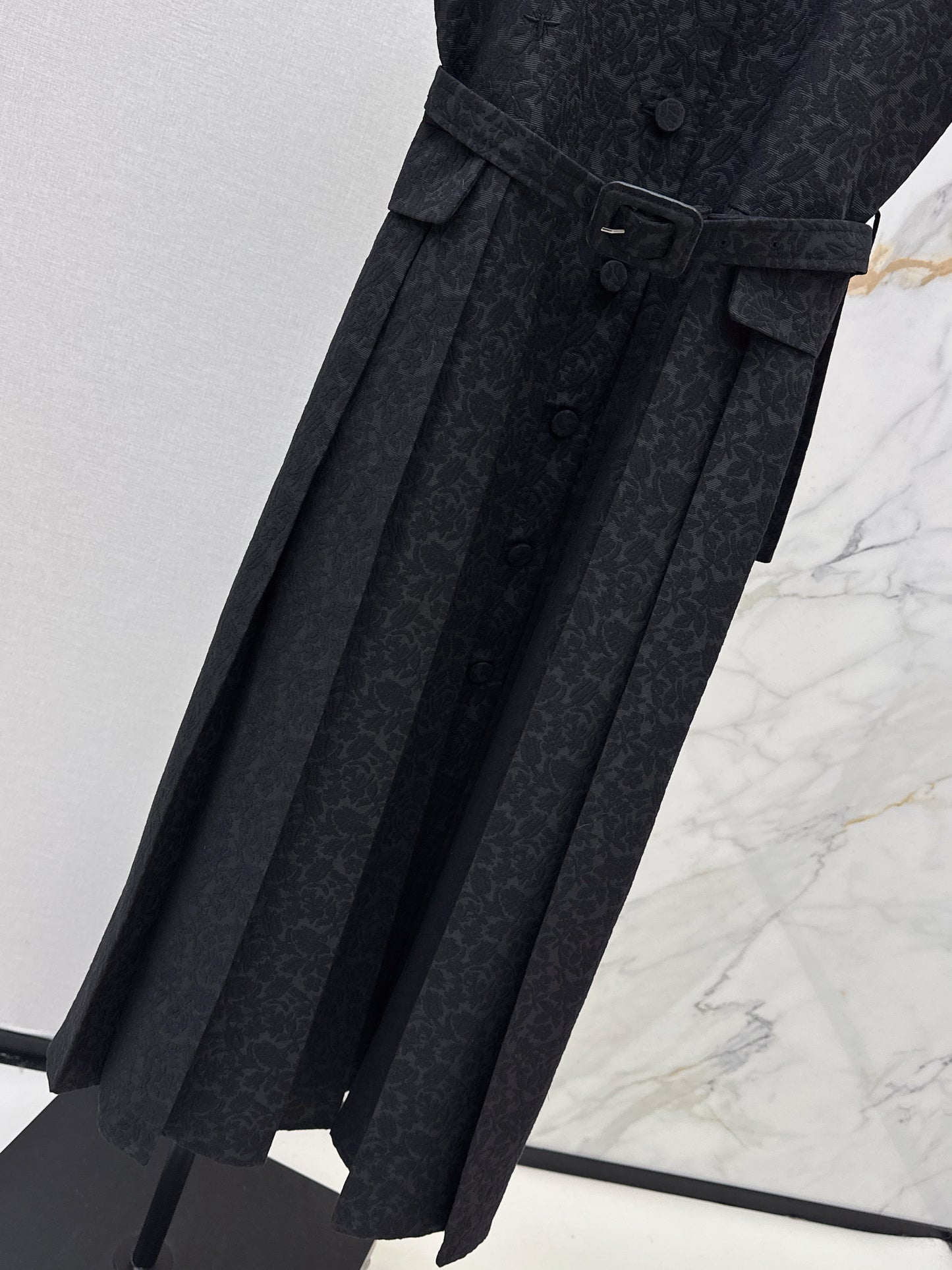 3D Jacquard Long Dress
