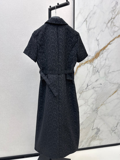 3D Jacquard Long Dress