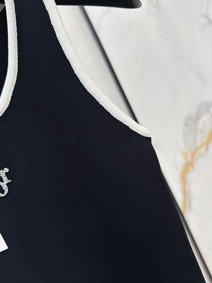 Letter Knit Vest