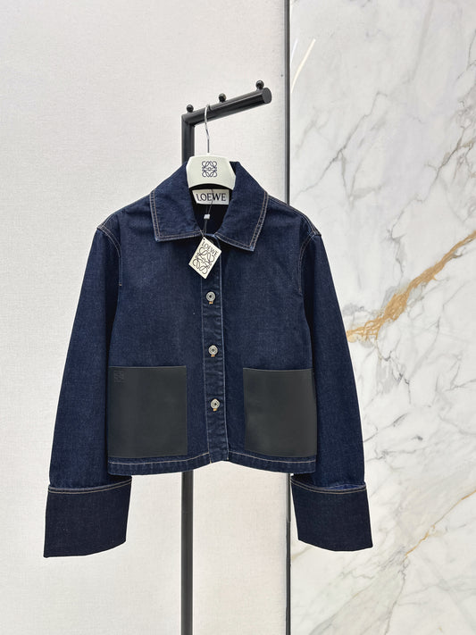 Denim Rolled-Sleeve Jacket