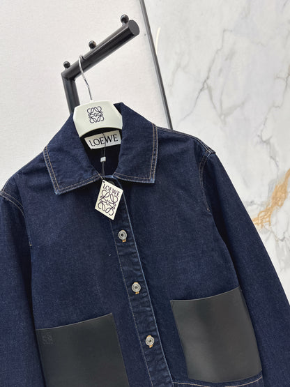 Denim Rolled-Sleeve Jacket