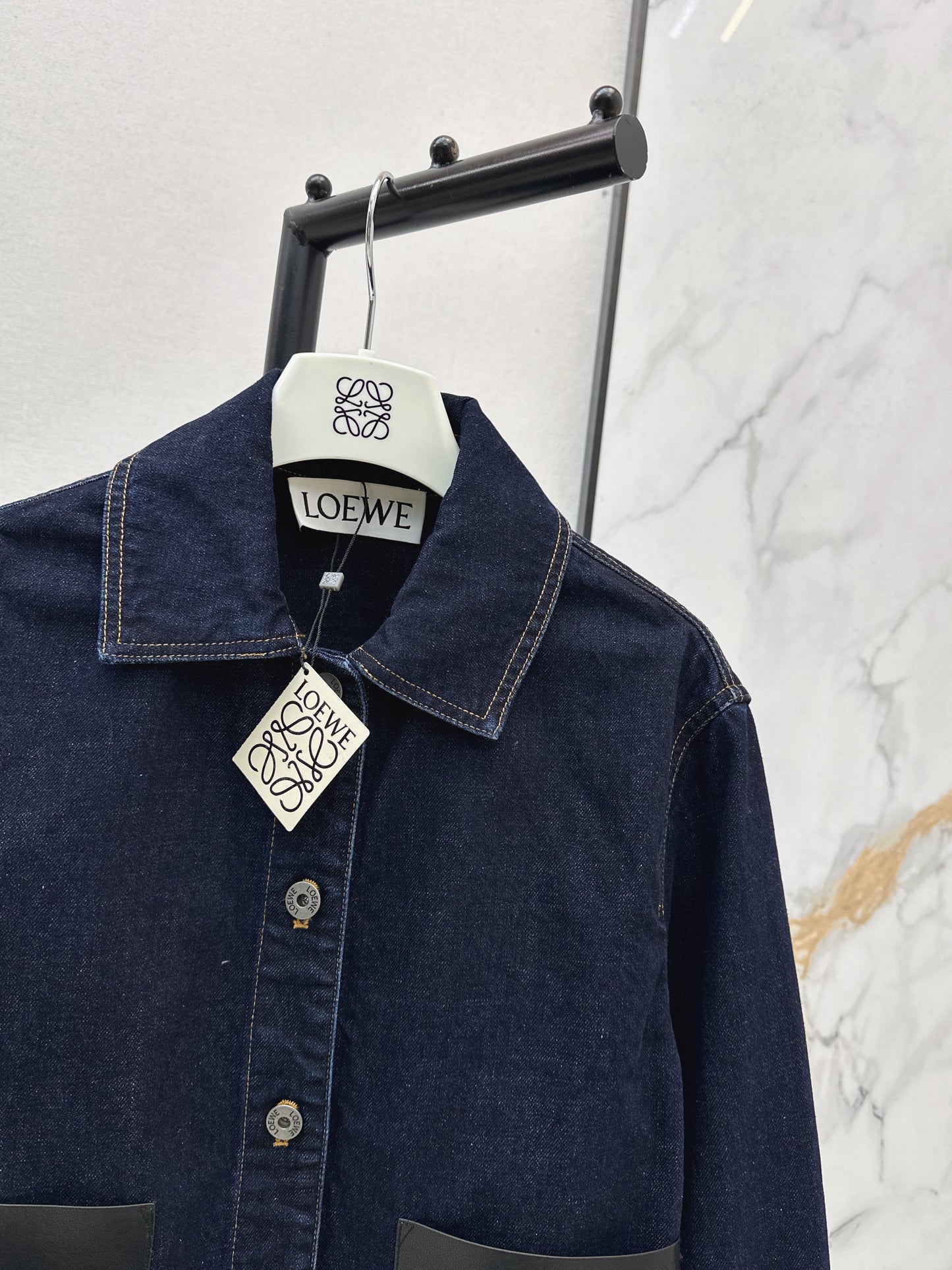 Denim Rolled-Sleeve Jacket