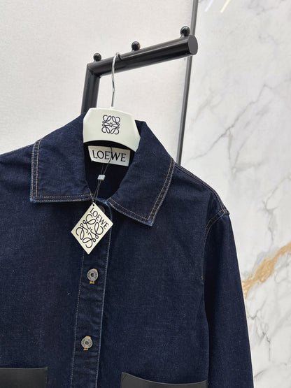 Denim Rolled-Sleeve Jacket
