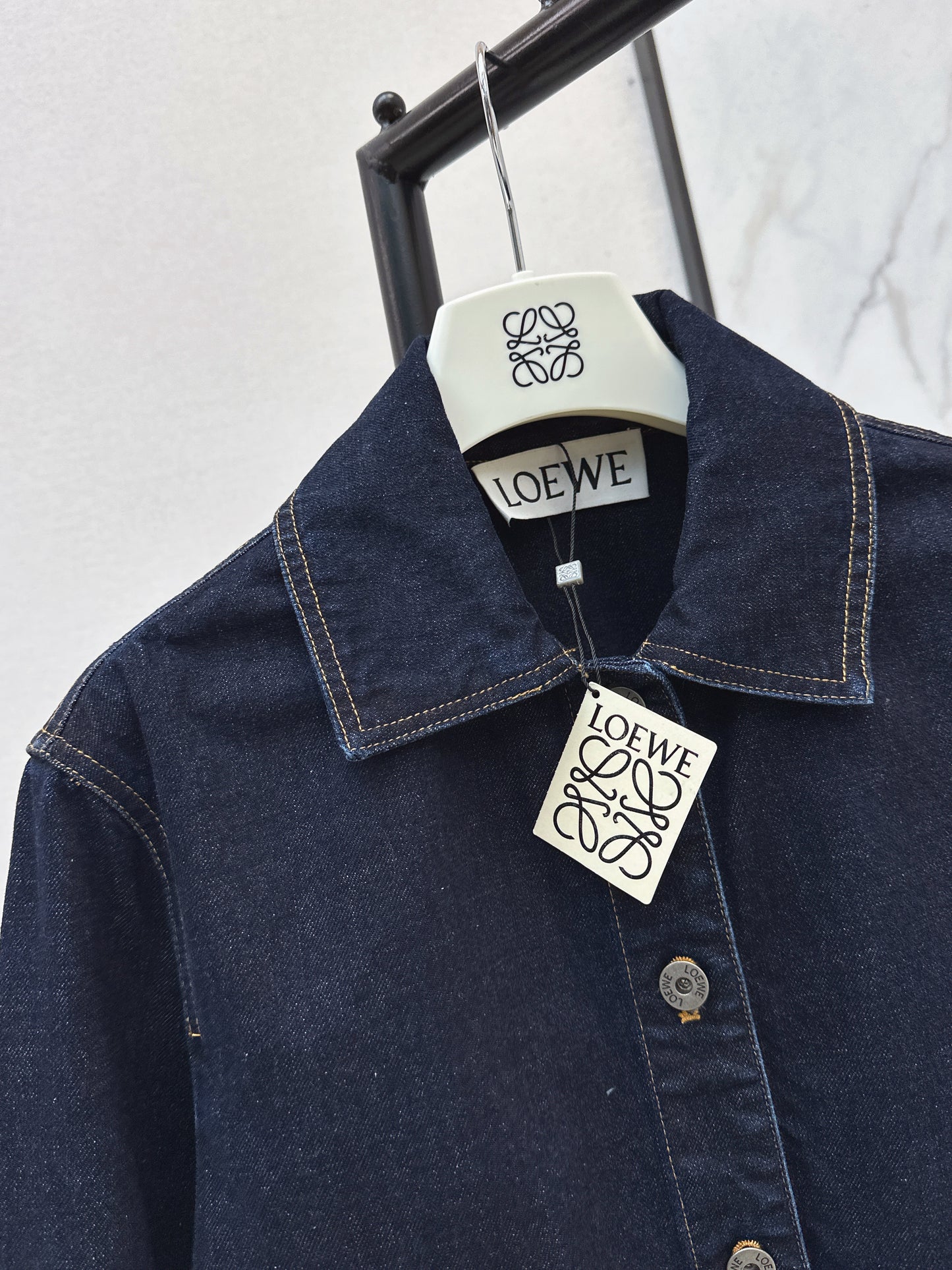 Denim Rolled-Sleeve Jacket