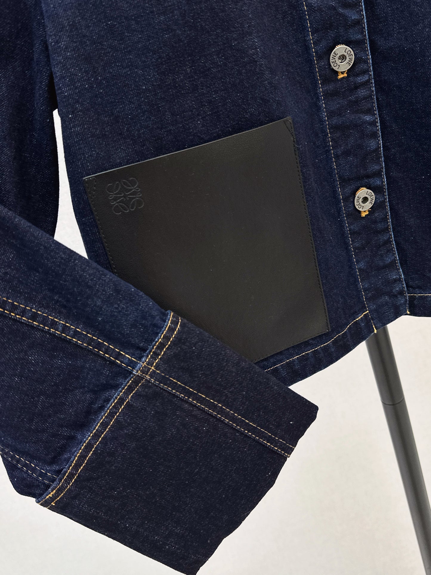 Denim Rolled-Sleeve Jacket