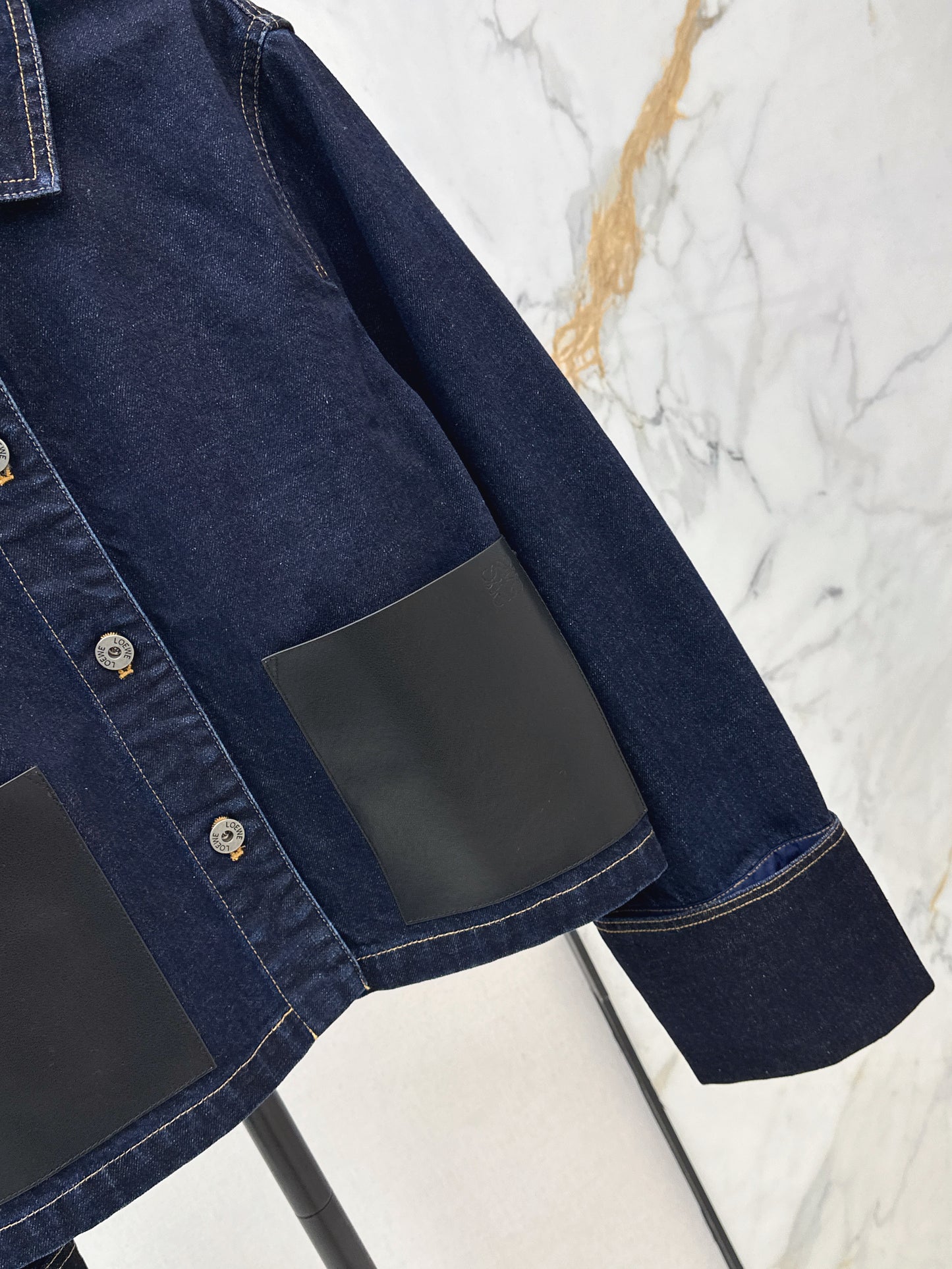 Denim Rolled-Sleeve Jacket
