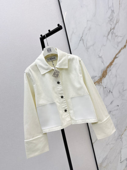 Denim Rolled-Sleeve Jacket