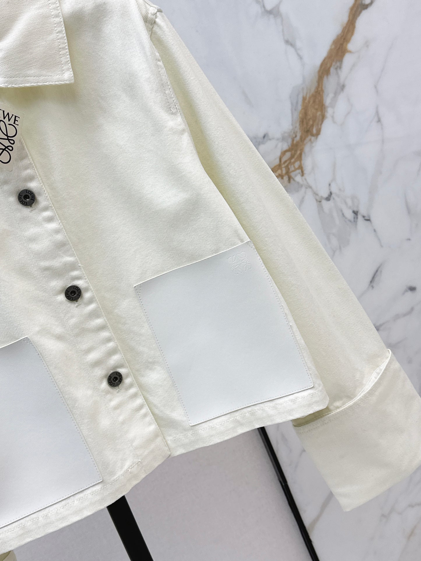 Denim Rolled-Sleeve Jacket