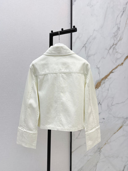Denim Rolled-Sleeve Jacket